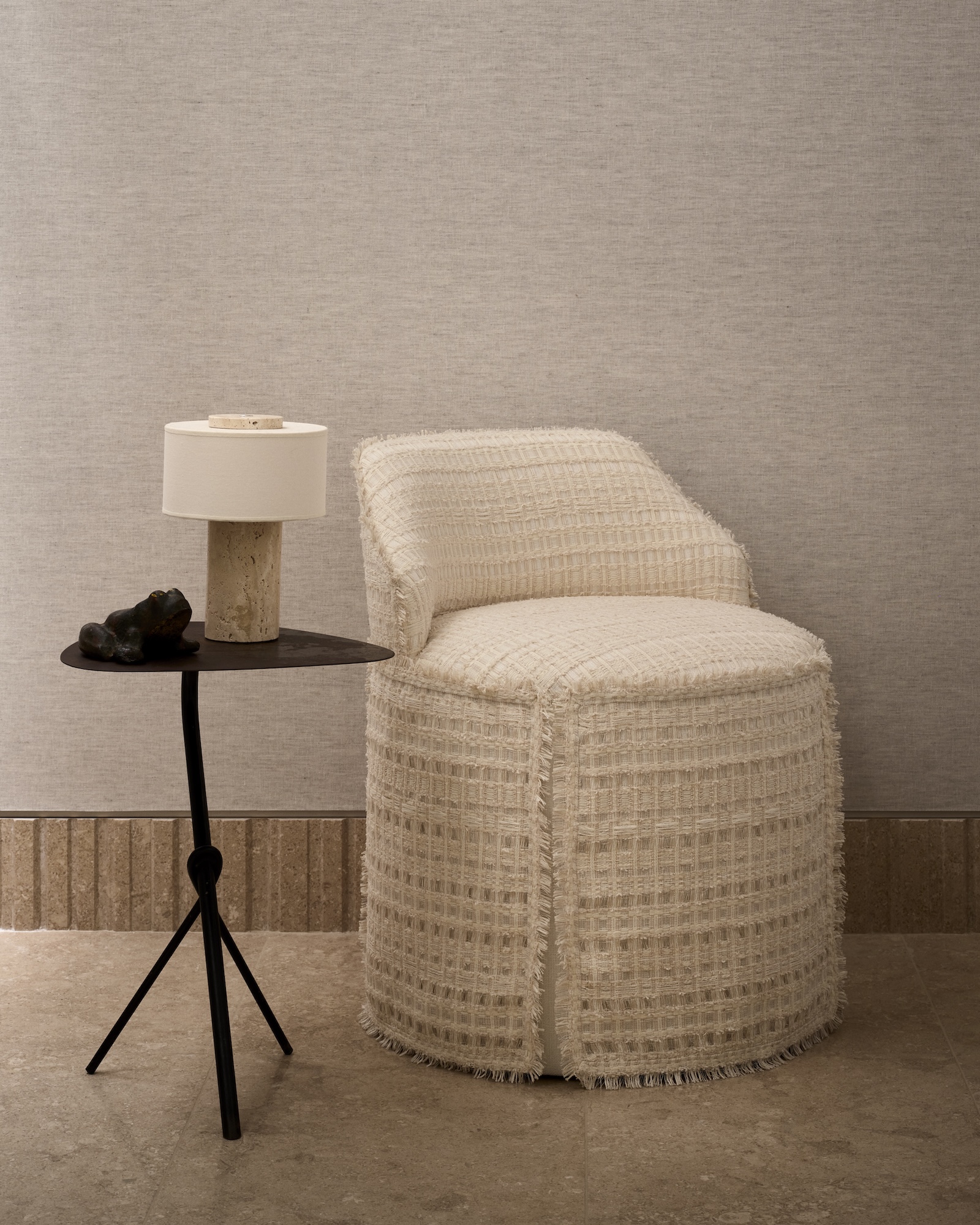 Slipper Chair Custom Design by Robbins Architecture + Interiors for Kips Bay New York